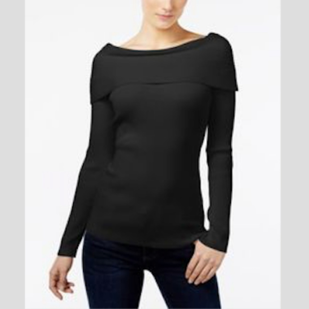Black Off-Shoulder Top
